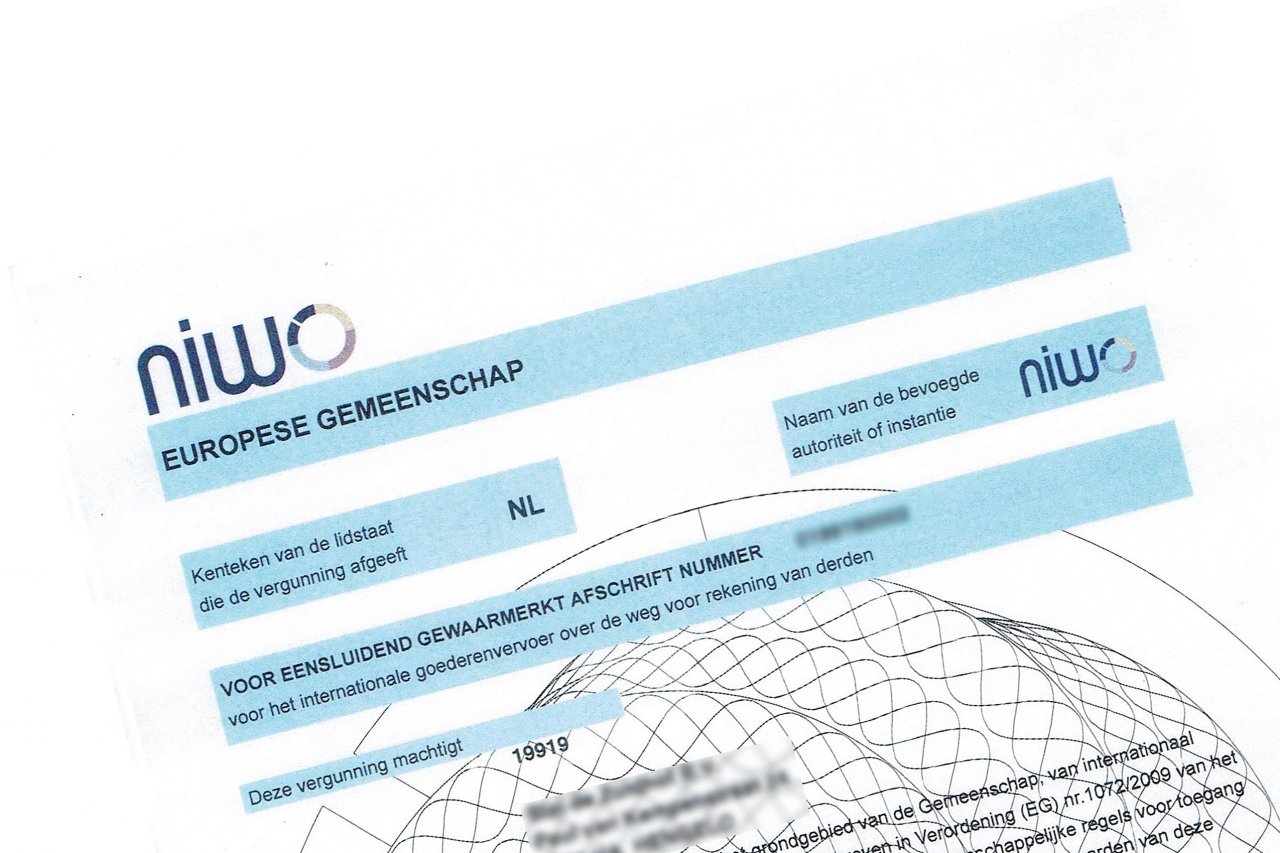 NIWO vergunning